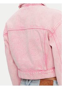 Hugo - HUGO Kurtka jeansowa Galatea 50534763 Różowy Regular Fit. Kolor: różowy. Materiał: bawełna #5