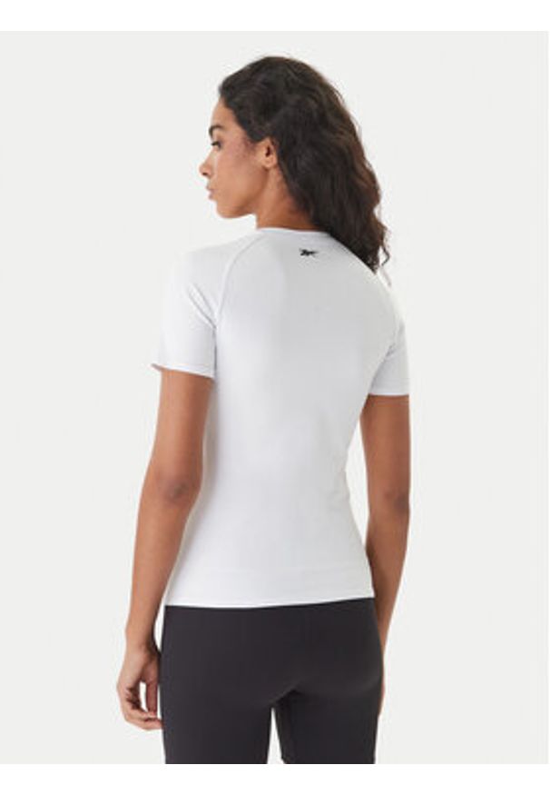 Reebok T-Shirt Reebok x Ewa Chodakowska RK25613CCW Biały Slim Fit. Kolor: biały. Materiał: syntetyk