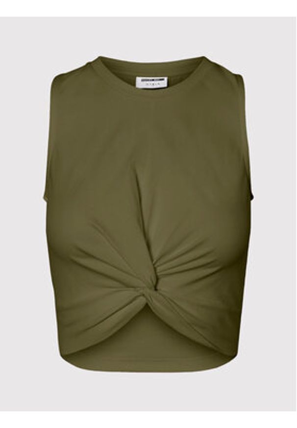 Noisy may - Noisy May Top Twiggi 27007593 Zielony Slim Fit. Kolor: zielony. Materiał: bawełna