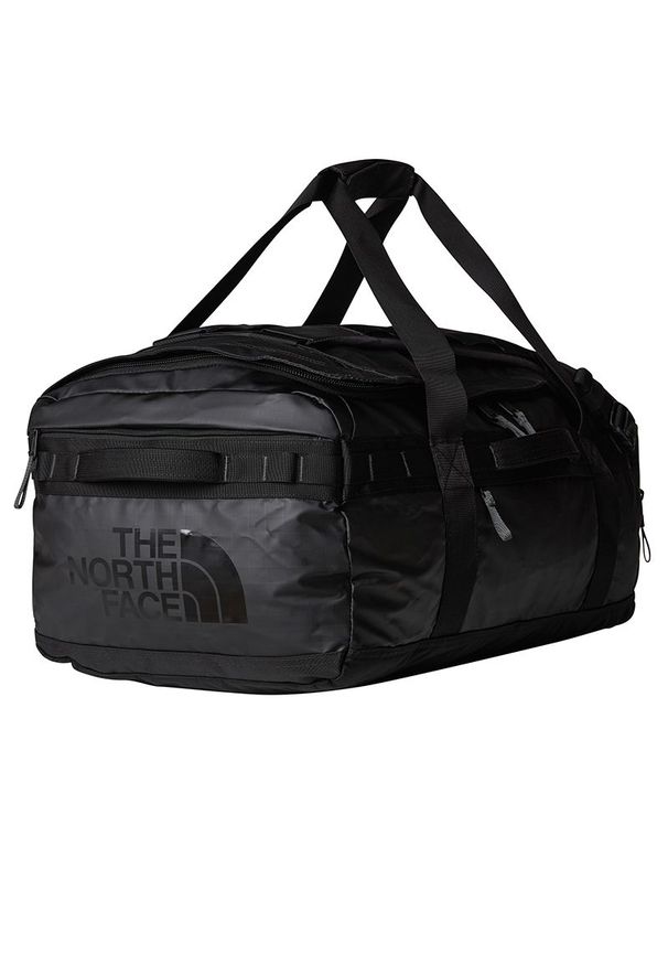 Torba The North Face Base Camp Voyager 62L 0A52S3KT01 - czarna. Kolor: czarny. Materiał: nylon. Wzór: paski