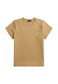 Polo Ralph Lauren T-Shirt 211B14605026 Beżowy Regular Fit. Typ kołnierza: polo. Kolor: beżowy. Materiał: bawełna #4