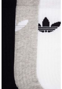 adidas Originals skarpetki 3-pack kolor biały. Kolor: biały. Materiał: materiał #2