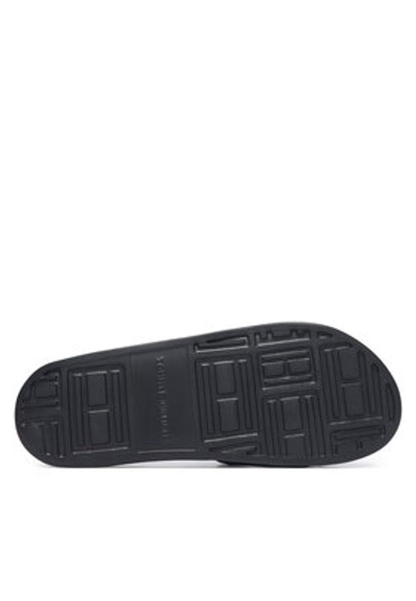 TOMMY HILFIGER - Tommy Hilfiger Klapki Monogram Pool Slide FW0FW09424 Czarny. Kolor: czarny. Materiał: skóra