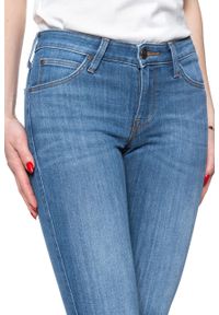 Lee - LEE SCARLETT CROPPED DAMSKIE SPODNIE JEANSOWE JEANSY DŻINSY RURKI