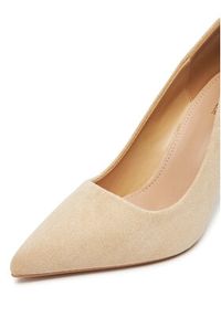 DeeZee Szpilki AS2288-11A Beżowy. Kolor: beżowy. Materiał: skóra. Obcas: na szpilce #7