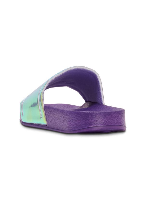 Kapcie dla dzieci Hummel Pool Slide Mirror. Kolor: fioletowy. Sezon: lato. Styl: elegancki