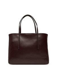 Calvin Klein Torebka Emblem Aop Small Tote LV04F3267G Bordowy. Kolor: czerwony. Materiał: skórzane #6
