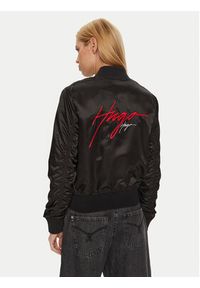 Hugo Kurtka bomber Fleura-1 50430669 Czarny Regular Fit. Kolor: czarny. Materiał: syntetyk #4