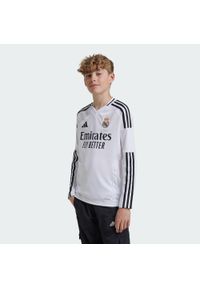 Adidas - Koszulka Real Madrid 24/25 Long Sleeve Home Kids. Kolor: biały. Materiał: materiał. Długość rękawa: długi rękaw