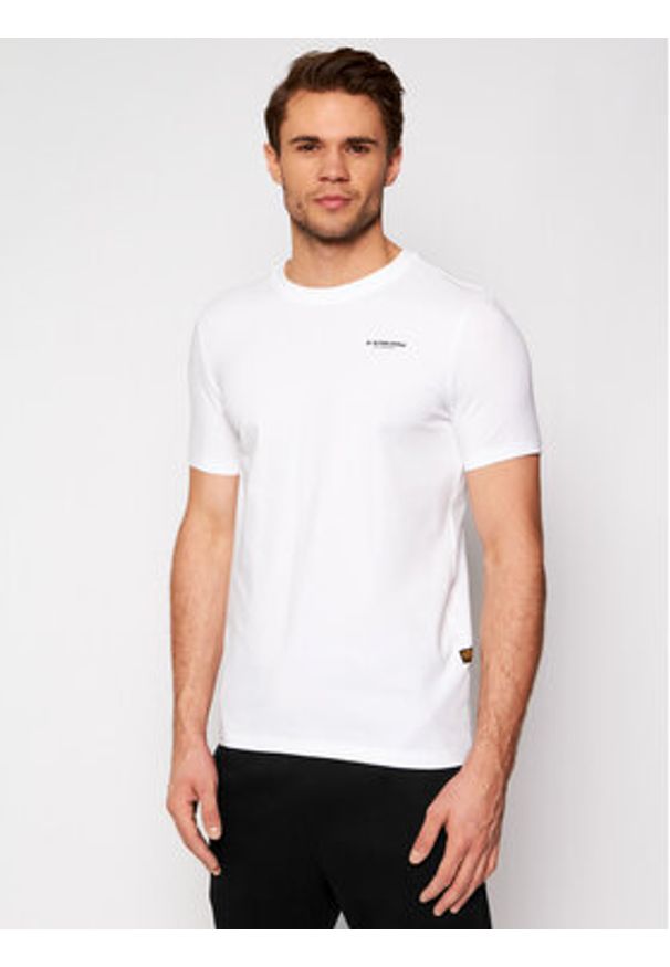 G-Star RAW - T-Shirt G-Star Raw. Kolor: biały. Materiał: bawełna