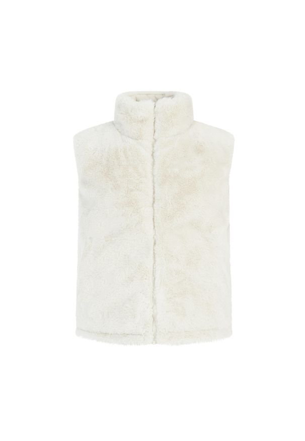 Damski polar bez rękawów Protest Ponzo. Kolor: biały. Materiał: polar. Długość rękawa: bez rękawów