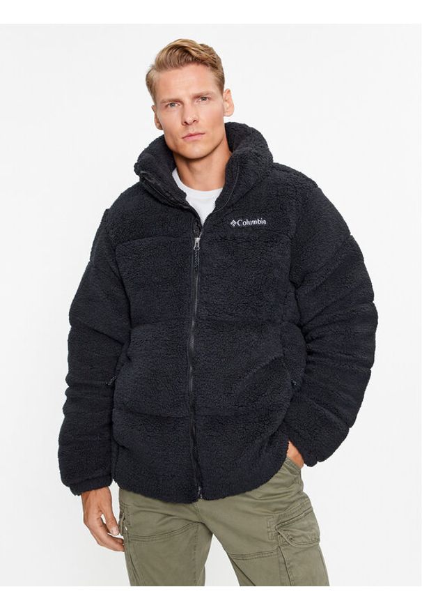 columbia - Columbia Kurtka puchowa Puffect™ Sherpa Jacket Czarny Regular Fit. Kolor: czarny. Materiał: puch, syntetyk