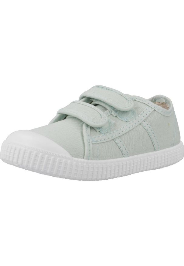 VICTORIA - Buty tenisówki dziecięce Victoria. Kolor: zielony. Materiał: tkanina. Sport: turystyka piesza