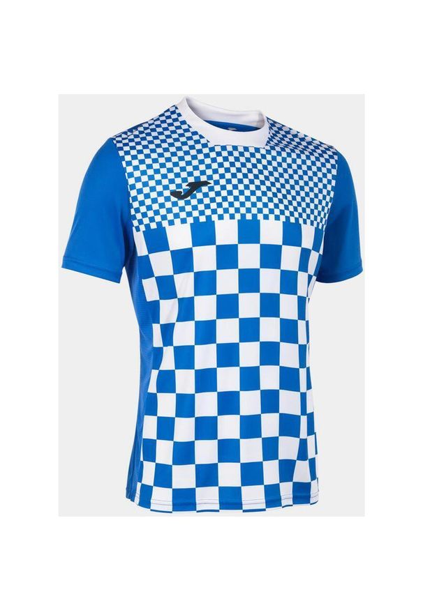 Koszulka Joma Flag III Royal-White S. Kolor: wielokolorowy, niebieski, biały. Materiał: mesh. Sport: piłka nożna