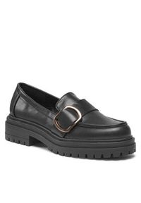 DeeZee Loafersy WS5195-20A Czarny. Kolor: czarny. Materiał: skóra #4
