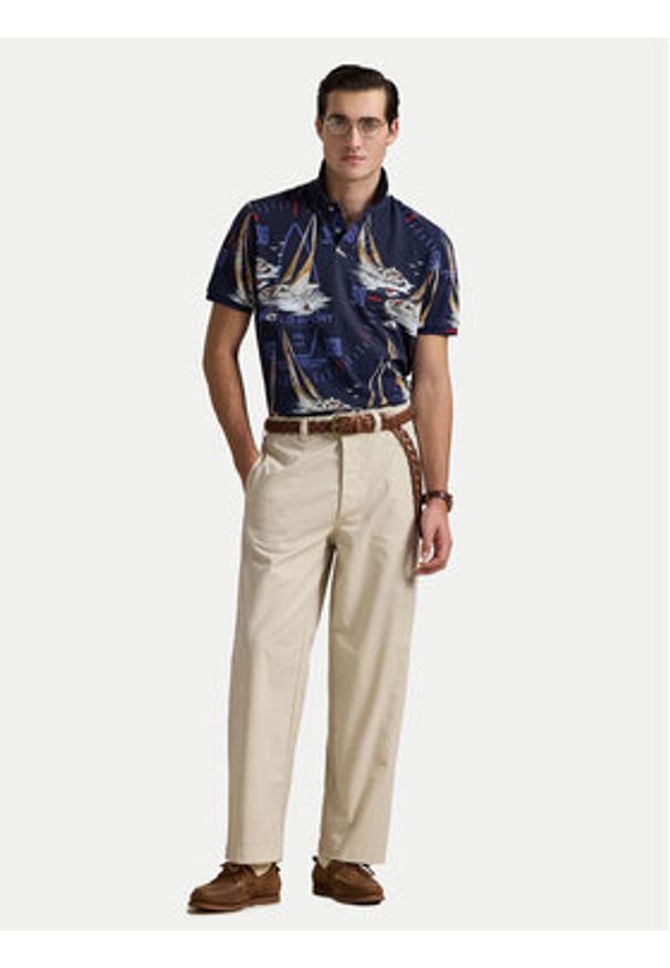 Polo Ralph Lauren Polo 710971785001 Granatowy Classic Fit. Typ kołnierza: polo. Kolor: niebieski. Materiał: bawełna
