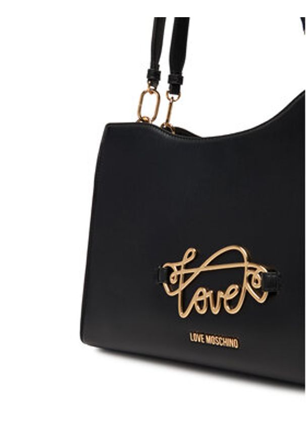 Love Moschino - LOVE MOSCHINO Torebka JC4261PP0MKG0000 Czarny. Kolor: czarny. Materiał: skórzane