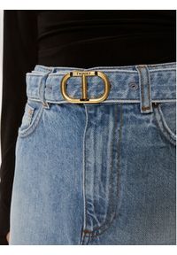 TwinSet - TWINSET Spódnica jeansowa 241TT2391 Niebieski Straight Fit. Kolor: niebieski. Materiał: bawełna #3