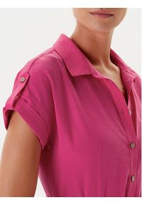 Tatuum Sukienka koszulowa Nicoletta T2511.203 Różowy Regular Fit. Kolor: różowy. Materiał: lyocell. Typ sukienki: koszulowe