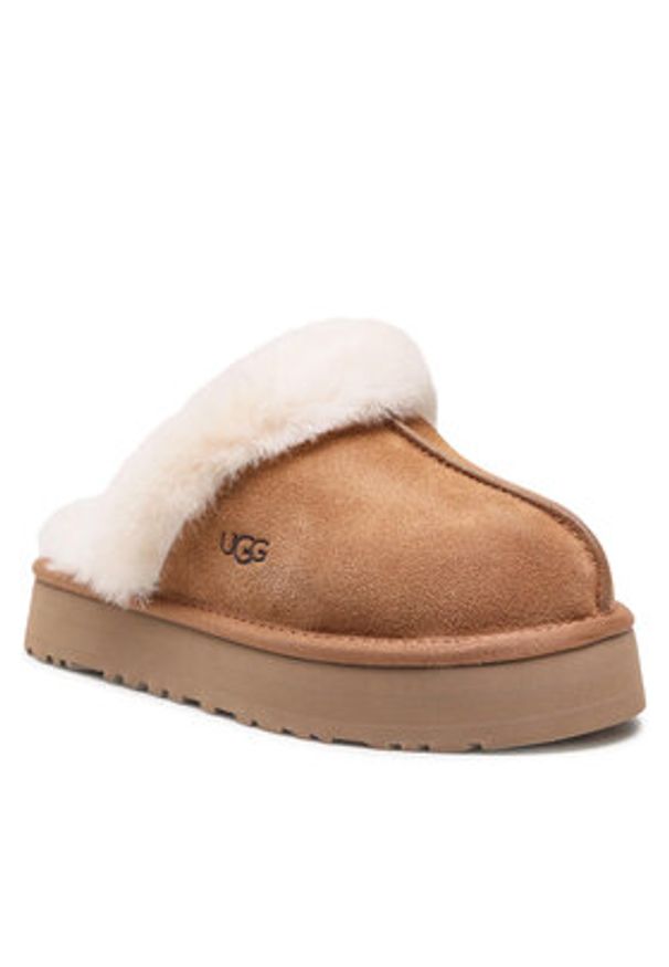 Ugg Kapcie W Disquette 1122550 Brązowy. Kolor: brązowy. Materiał: skóra
