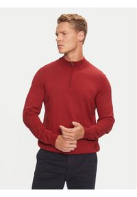 BOSS - Boss Sweter Ebenji 50528300 Czerwony Regular Fit. Kolor: czerwony. Materiał: wełna