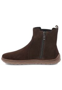 Czekoladowe Botki Armodo Wygodne Buty Damskie Barefoot. Okazja: na co dzień. Kolor: brązowy. Materiał: welur. Sezon: zima, jesień. Styl: casual #6