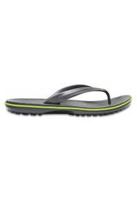 Japonki męskie Crocs Crocband Flip. Zapięcie: bez zapięcia. Kolor: zielony, wielokolorowy, szary. Materiał: materiał, syntetyk. Szerokość cholewki: normalna