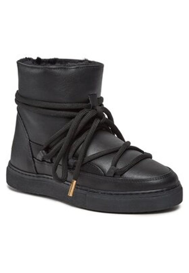 Inuikii Śniegowce Grape 05000-003 Czarny. Kolor: czarny. Materiał: skóra