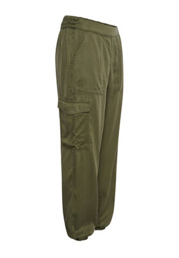 Kaffe Spodnie materiałowe Zilia 10507507 Zielony Relaxed Fit. Kolor: zielony. Materiał: lyocell