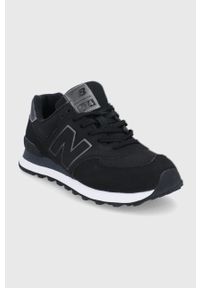 New Balance buty WL574DM2 kolor czarny. Nosek buta: okrągły. Zapięcie: sznurówki. Kolor: czarny. Materiał: guma. Model: New Balance 574