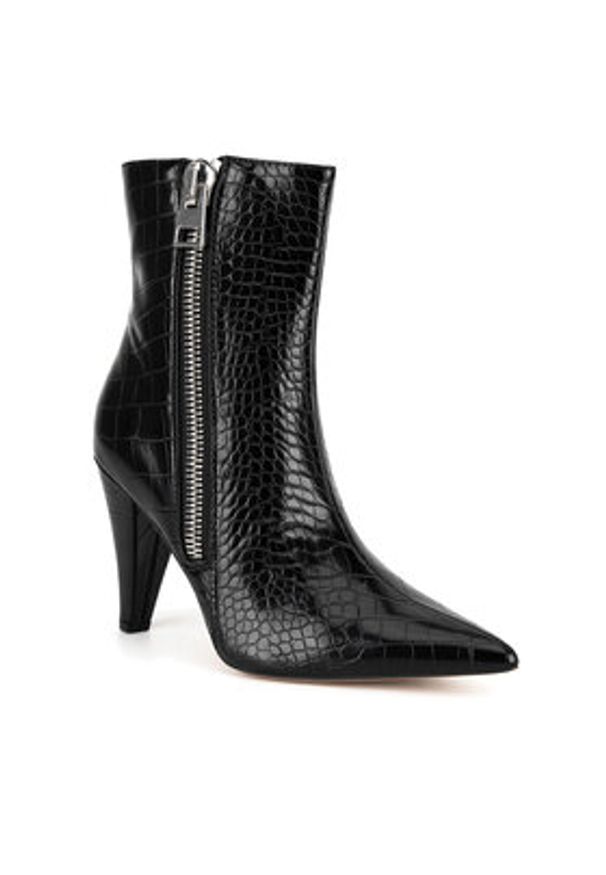 Nine West Botki BYCCC04 Czarny. Kolor: czarny. Materiał: materiał, syntetyk