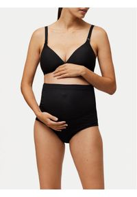 YSABEL MORA Majtki ciążowe 10087 Czarny. Kolekcja: moda ciążowa. Kolor: czarny. Materiał: syntetyk