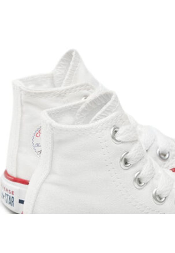 Converse Trampki Chuck Taylor All Star Hi 7J253C Biały. Kolor: biały. Materiał: materiał