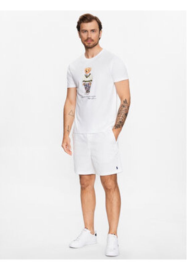 Polo Ralph Lauren Szorty materiałowe 710644995042 Biały Regular Fit. Kolor: biały. Materiał: bawełna