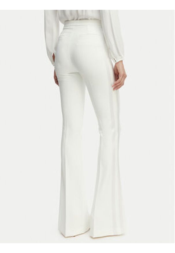 Elisabetta Franchi Spodnie materiałowe PA-184-62E2-V290 Biały Slim Fit. Kolor: biały. Materiał: syntetyk
