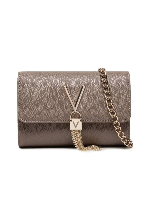 Valentino by Mario Valentino - VALENTINO Mała brązowa kopertówka Divina Pochette. Kolor: brązowy