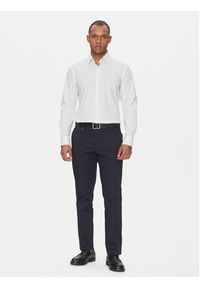 BOSS Koszula 50532828 Błękitny Slim Fit. Kolor: niebieski. Materiał: bawełna #4