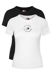 Tommy Jeans Komplet t-shirtów DW0DW23004 Kolorowy Slim Fit. Materiał: bawełna. Wzór: kolorowy #1