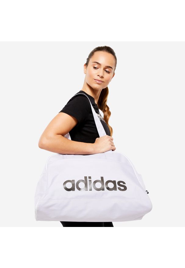 Adidas - Torba duffel ADIDAS S. Materiał: materiał. Wzór: paski. Sport: fitness