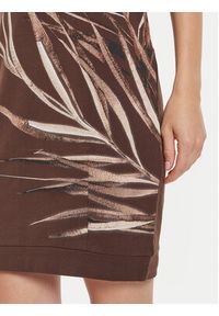 Tatuum Sukienka codzienna Koka 2 T2309.208B Brązowy Regular Fit. Okazja: na co dzień. Kolor: brązowy. Materiał: bawełna. Typ sukienki: proste. Styl: casual #5
