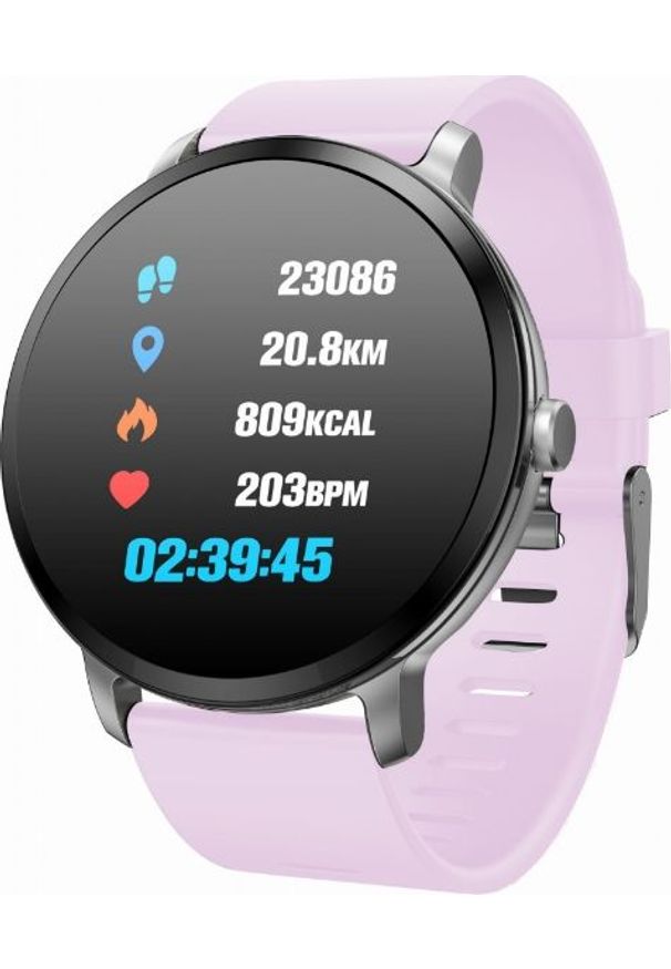 Smartwatch Garett Electronics Sport 24 Różowy (Sport 24 różowy). Rodzaj zegarka: smartwatch. Kolor: różowy. Styl: sportowy