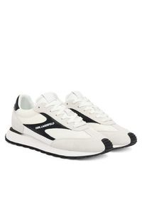 Karl Lagerfeld - KARL LAGERFELD Sneakersy KL51124E Biały. Kolor: biały. Materiał: zamsz, skóra #4