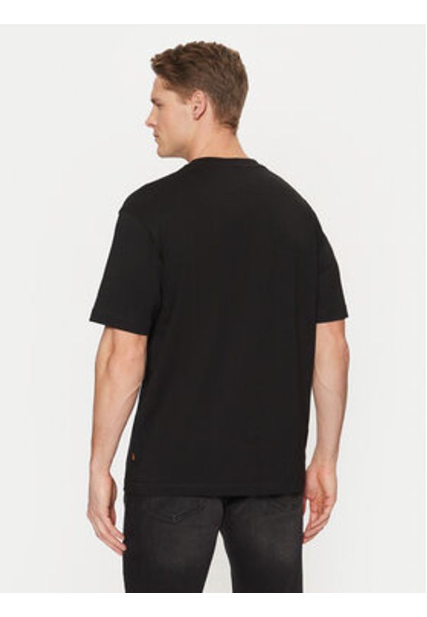 BOSS T-Shirt 50534919 Czarny Regular Fit. Kolor: czarny. Materiał: bawełna