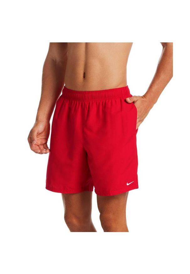 Nike - Męskie Spodenki Kąpielowe 7 Volley M NESSA559. Kolor: czerwony