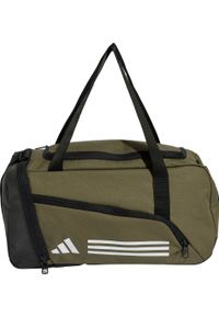 Adidas Torba sportowa Essentials 3-Stripes Duffel XS oliwkowa (IZ1906). Kolor: oliwkowy #1