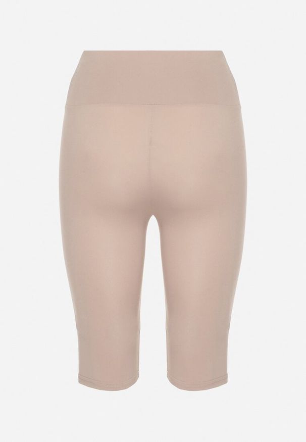 Born2be - Jasnobeżowe Casualowe Szorty Typu Kolarki Lidessa. Okazja: na co dzień. Kolor: beżowy. Materiał: materiał. Sezon: lato. Styl: casual