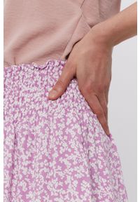 only - Only Spódnica kolor fioletowy mini rozkloszowana. Kolor: fioletowy. Materiał: tkanina #2