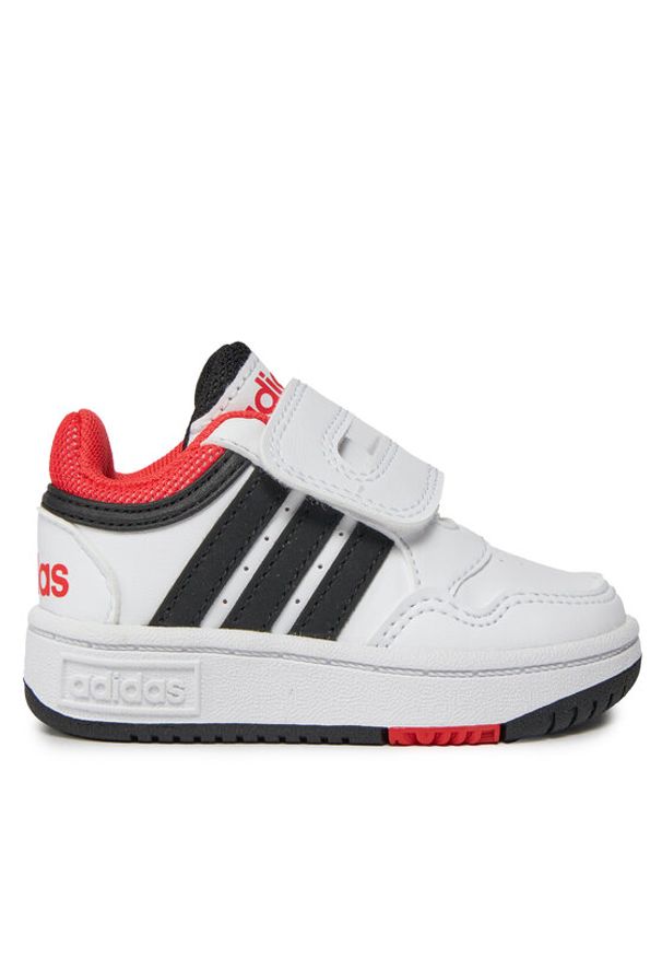 Adidas - adidas Sneakersy Hoops 3.0 Cf I H03860 Biały. Kolor: biały. Materiał: skóra