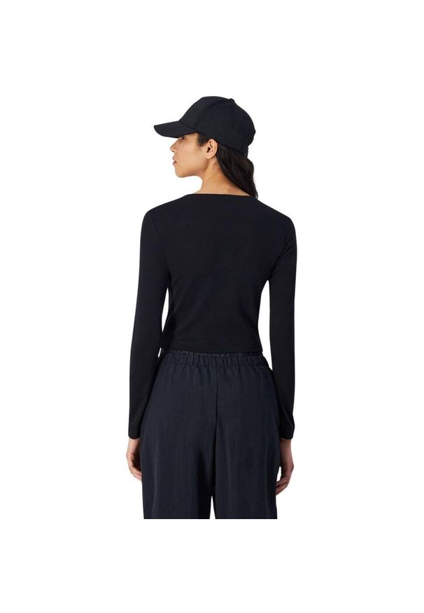 Champion - Crop Top Damski Z Okrągłym Dekoltem 117435 MS524. Kolor: czarny