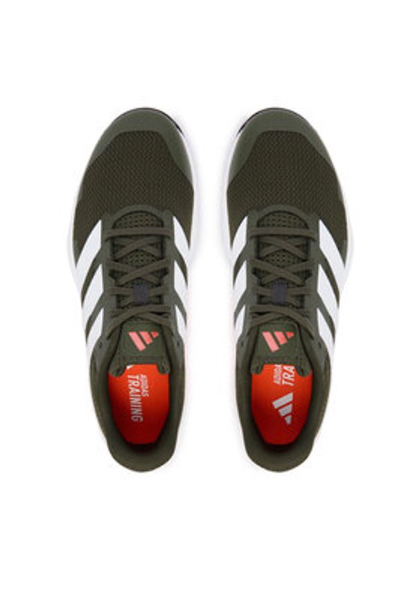Adidas - adidas Buty na siłownię Dropset Base JR9305 Khaki. Kolor: brązowy. Materiał: materiał. Sport: fitness